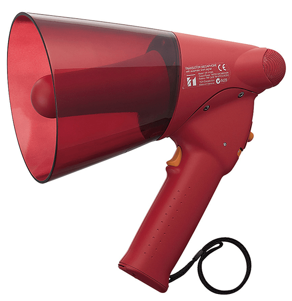 ER-1206S (10W max.) Splash-proof Hand Grip Type Megaphone with Siren